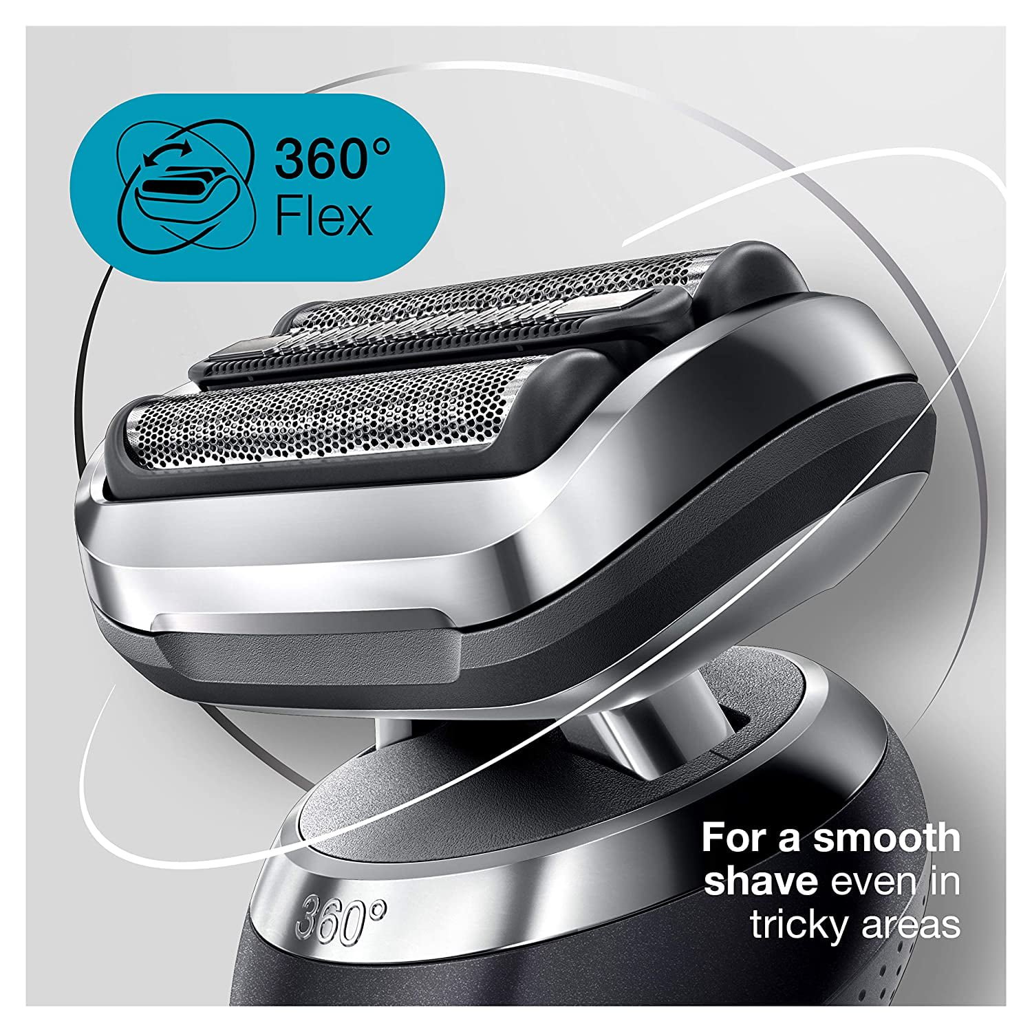 Braun 7085cc Flex Electric Shaver for Men, with Stubble Beard Trimmer