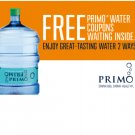 Primo Water Dispenser Top Loading, Hot/Cold/Room Temperature, Stainless