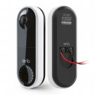 Arlo Essential Wired Video Doorbell - HD Video, 180° View, Night Vision, 2 Way Audio