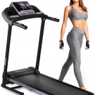 SereneLife Foldable Treadmill Home Fitness Equipment with LCD for Walking & Running