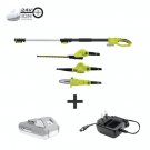 Sun Joe GTS4001C 24-Volt iON+ Lawn System Kit, Hedge Trimmer, Pole Saw, Leaf Blower, 2.0-Ah Battery