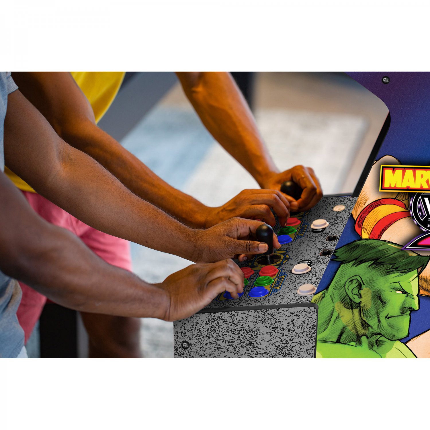 Arcade1up Marvel vs Capcom 2 Arcade with Lit Marquee and Riser