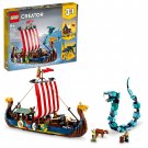 LEGO Creator 3in1 Viking Ship and the Midgard Serpent 31132 Building Set (1,192 Pieces)