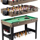 MD Sports 48" Combo Air Powered Hockey, Foosball, and Billiard Game Table