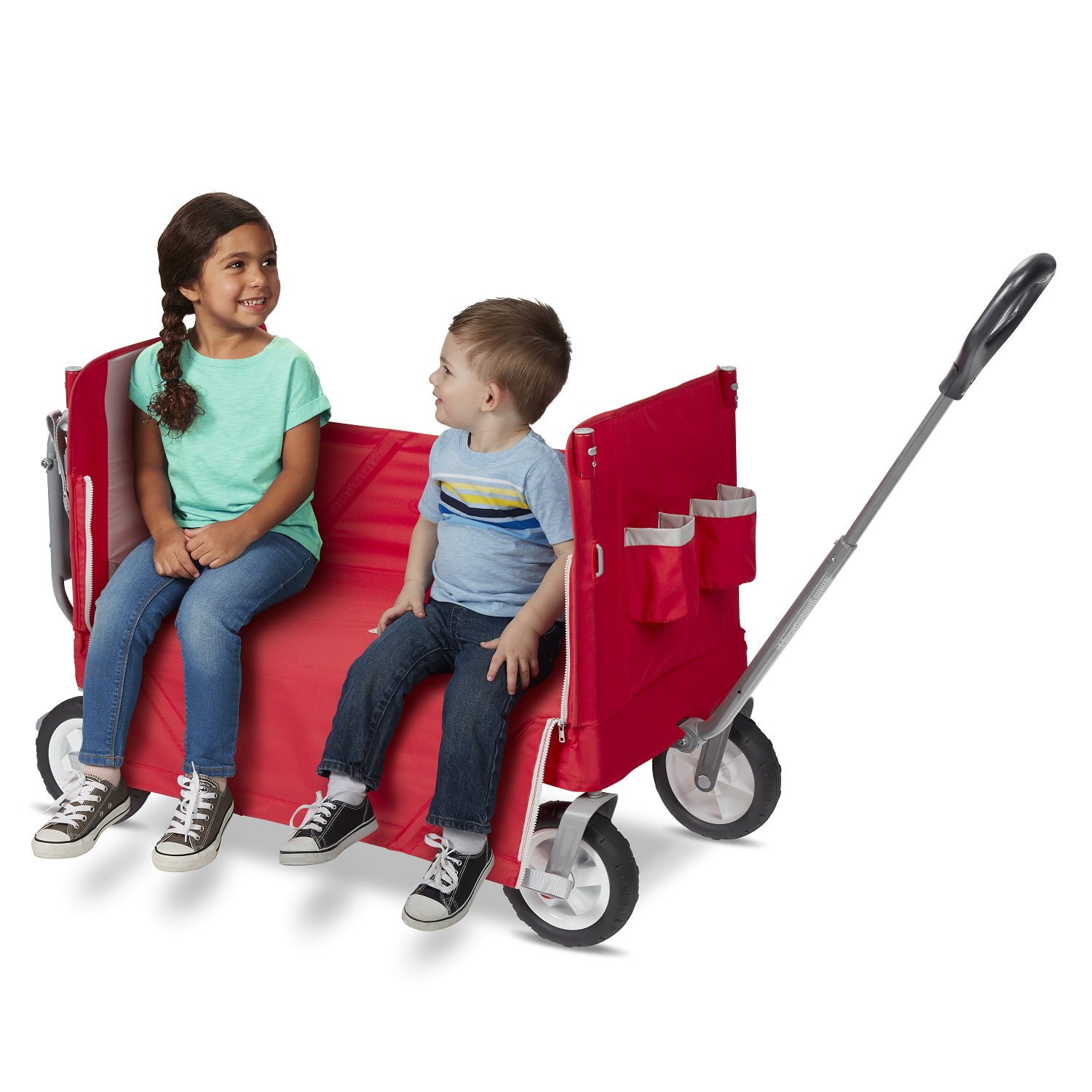 Radio Flyer 3-in-1 Camo Wagon - Folds Flat For Storage, Holds 150lbs - Perfect For Kids, Beach, Or Yard Work