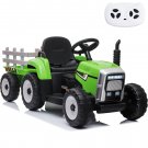 Vebreda 12V Kids Ride-on Tractor with Trailer Ground Loader with Remote Control