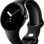 Google - Pixel Watch Black Stainless Steel Smartwatch 41mm with Obsidian Active Band WiFi