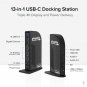 Plugable UD-ULTC4K 4K USB C Docking Station Triple Monitor with 100W Power