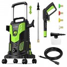 PAXCESS HWY23E 3,000 PSI Portable Electric Power Washer w/ Wheels & Accessories