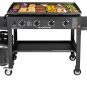 Blackstone 36 Inch 4 Burner Portable Griddle Cooking Station with Storage Rack