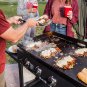 Blackstone 36 Inch 4 Burner Portable Griddle Cooking Station with Storage Rack