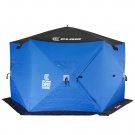 CLAM C-890 Portable 11.5 Ft 6 Person Pop Up Ice Fishing Thermal Hub Shelter Tent