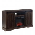 JYED DECOR Sliding Door Electric Fireplace TV Stand Media Console