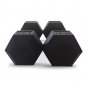 Iron Coated Hexagonal Cast Exercise Dumbbell Free Weight Pair, 45 Pounds
