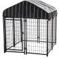 Lucky Dog 4' x 4' x 4.5' Uptown Welded Wire Dog Kennel w/ Waterproof Cover