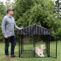 Lucky Dog 4' x 4' x 4.5' Uptown Welded Wire Dog Kennel w/ Waterproof Cover