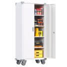 Aobabo 72 Inch Rolling Locking Storage Cabinet with Adjustable Shelves