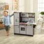KidKraft Uptown Elite Espresso Play Kitchen with Lights and Sounds and Working Ice Maker
