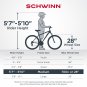 Schwinn Copeland Hybrid Bike, 21 Speeds, 700c Wheels