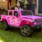 12 Volt Jeep Gladiator Battery Powered Ride On Vehicle, in Pink by Hyper Toys