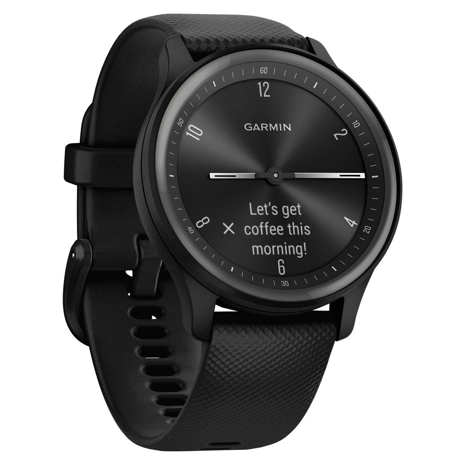 Garmin 010-02566-00 vÃvomove Sport Smartwatch with Silicone Band