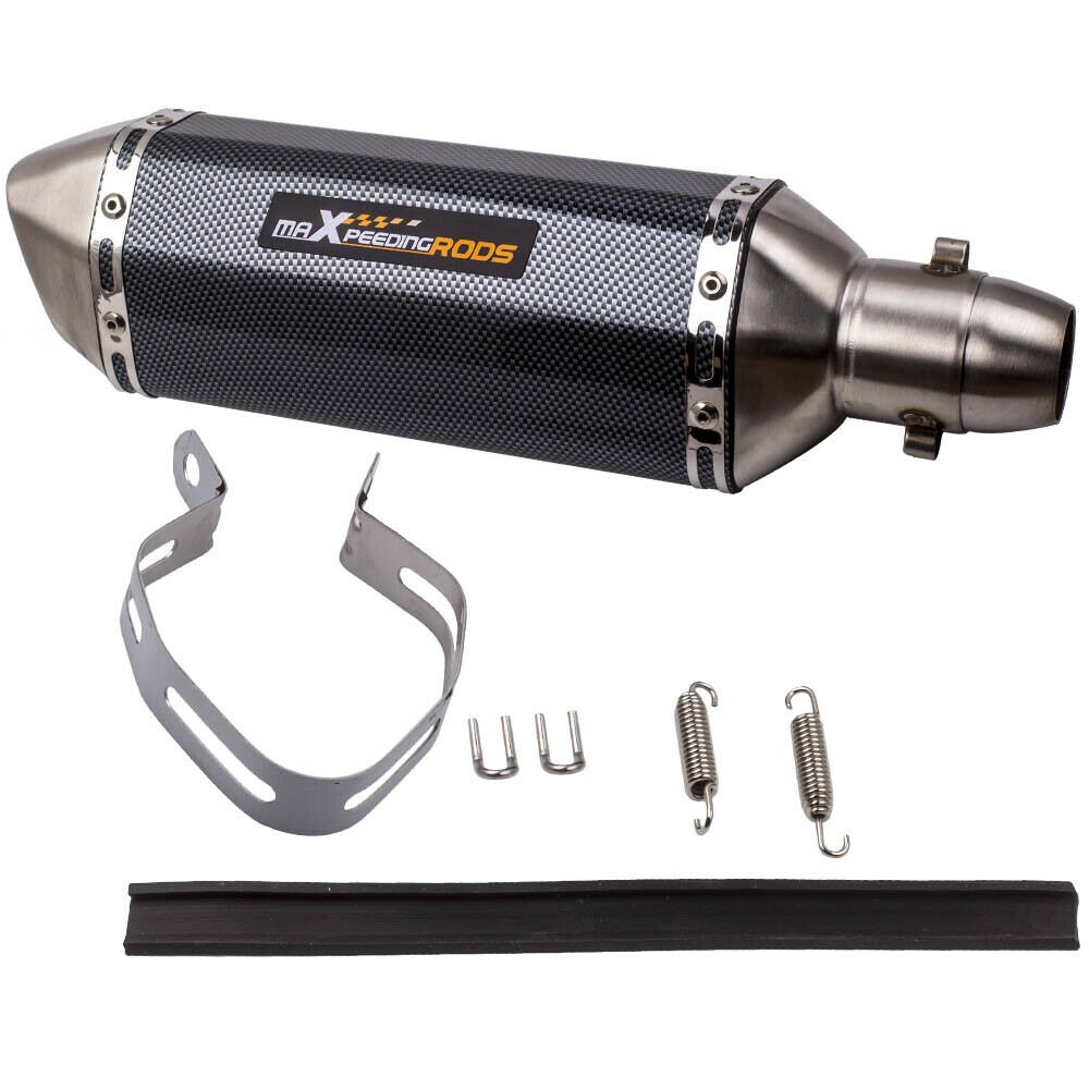 3851mm For Motorcycle ATV Bike Exhaust Muffler Pipe W/ DB Killer Slip New