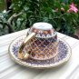 Porcelain antique art offee cup thai benjarong handpaint gift and decor