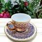 Porcelain antique art offee cup thai benjarong handpaint gift and decor