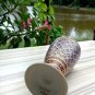 Antique wine glass porcelain dinnerware thai benjarong  paint in silk box