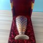 Antique wine glass porcelain dinnerware thai benjarong  paint in silk box