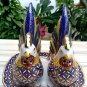 Vintage salt&pepper shaker dining set antique porcelain thai benjarong