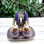 Vintage salt&pepper shaker dining set antique porcelain thai benjarong
