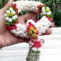 Vintageâ flowerâ garlandâ  thaiâ malaiâ clayâ & antique ceramicâ tray gift,decor