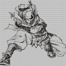 Manga-Ninja DMC cross stitch pattern in pdf DMC