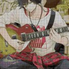 Anime boy with guitar DMC cross stitch pattern in pdf DMC