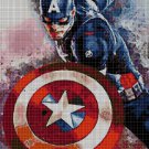 Captain America DMC cross stitch pattern in pdf DMC