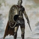 Spartan warrior DMC cross stitch pattern in pdf DMC