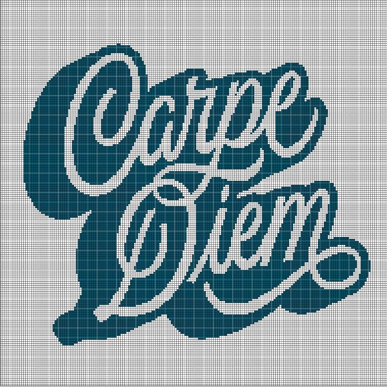 Carpe Diem 2 silhouette cross stitch pattern in pdf