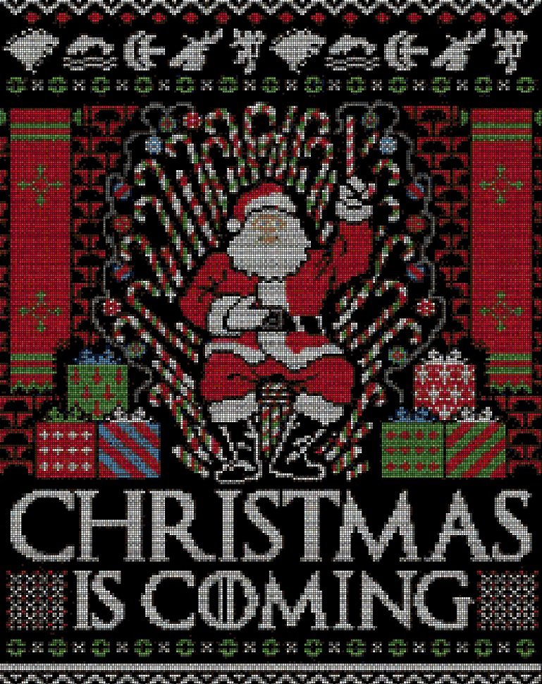 Christmas is coming DMC cross stitch pattern in pdf DMC