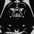 Dart Vader 2 silhouette cross stitch pattern in pdf