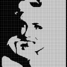 Marilyn Monroe 2 silhouette cross stitch pattern in pdf