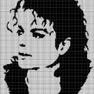 Michael Jackson silhouette cross stitch pattern in pdf