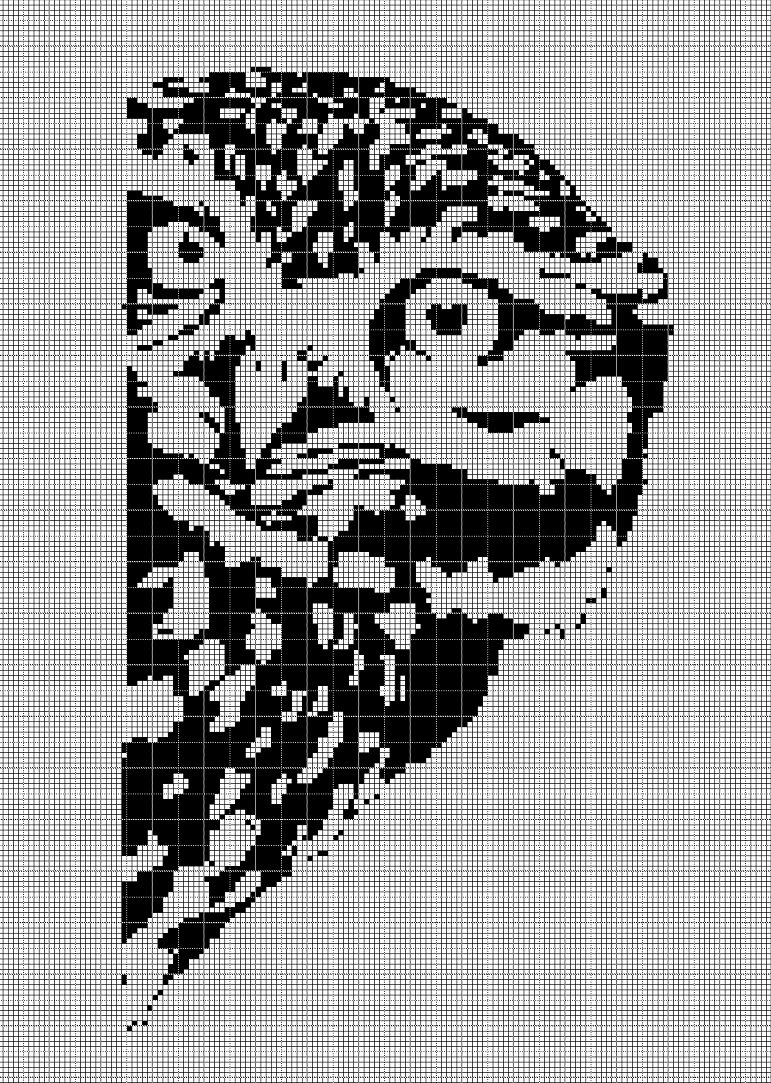 Owl 4 silhouette cross stitch pattern in pdf
