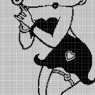 Betty Boop 2 silhouette cross stitch pattern in pdf