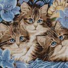 Kittens DMC cross stitch pattern in pdf DMC