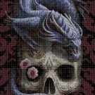 Dragon and skull 2 DMC cross stitch pattern in pdf DMC