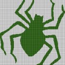 Spider silhouette cross stitch pattern in pdf