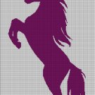 Unicorn silhouette cross stitch pattern in pdf
