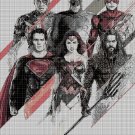 Justice League cross stitch pattern in pdf DMC