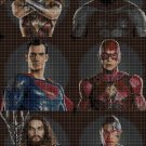 Justice League 4 cross stitch pattern in pdf DMC